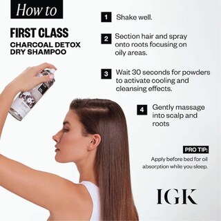 Foto 5 | Foto 5 | Champú Seco Igk First Class Charcoal Detox Travel 60 Ml X2 - Venta Internacional.