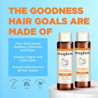 Foto 7 | Foto 7 | Champú Soapbox Collagen + Fruit Enzymes Repair 480 Ml X3 - Venta Internacional.