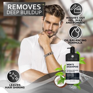 Foto 2 | Foto 2 | Champú Bellisso Con Aceite De Árbol De Té Y Menta Para Hombres - Venta Internacional.