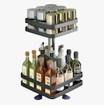Xtellar Estante Cuadrado Ajustable Giratorio De Cocina Con 2 Niveles