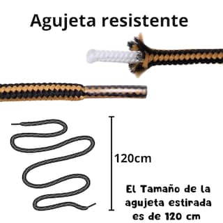 Foto 4 | Foto 4 | Agujetas Bota Combinadas Redondas Reforzadas 120cm 3 Pares