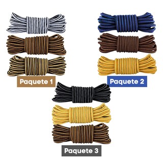 Foto 2 | Foto 2 | Agujetas Bota Combinadas Redondas Reforzadas 120cm 3 Pares