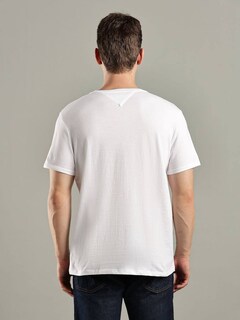 Foto 3 | Foto 3 | Playera Tommy Hilfiger Nyc Est.1985 Logo Basico Casual Color Blanco Para Hombre
