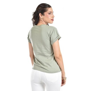 Foto 4 | Foto 4 | Playera Básica Manga Corta /juvenil 0011 (verde Militar) Verde Oscuro