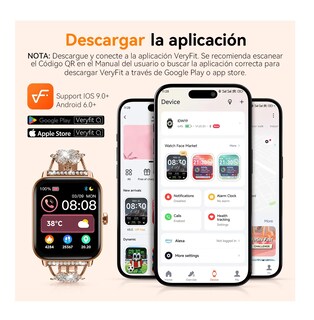 Foto 5 | Foto 5 | Reloj Smartwatch Belug Dorado