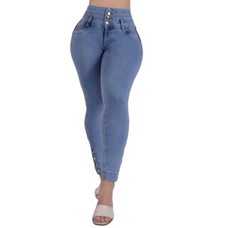 Foto 1 | Foto 1 | Jeans Dama Pantalones Mujer Colombiano Levanta Pompa 3895/05