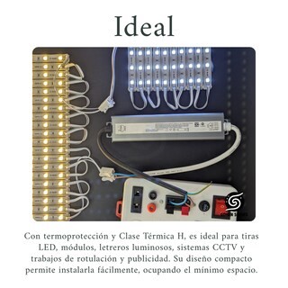 Foto 7 | Foto 7 | Gs Fuente De Poder 12v 100w Para Tiras Led Y Cctv Ip67 Entrada Ac 100-265v 50/60hz Salida Dc 12v 8.33a Exterior