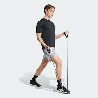 Foto 5 | Foto 5 | Short De Entrenamiento De Temporada Essentials Completamente Estampado Adidas Gris Hombre