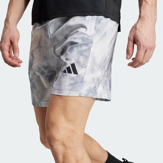 Foto 7 | Foto 7 | Short De Entrenamiento De Temporada Essentials Completamente Estampado Adidas Gris Hombre