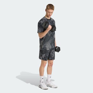 Foto 5 | Foto 5 | Short De Entrenamiento De Temporada Essentials Completamente Estampado Adidas Negro Hombre
