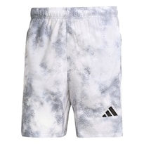 Short De Entrenamiento De Temporada Essentials Completamente Estampado Adidas Gris Hombre