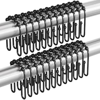 Foto 1 | Foto 1 | Ganchos para Cortinas de Regadera AmazerBath Negros 24 Piezas - Venta Internacional