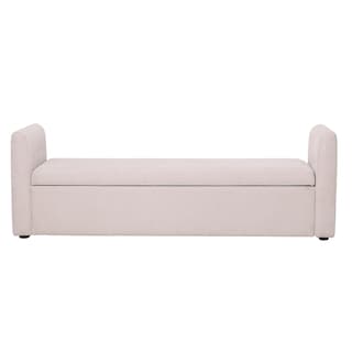 Foto 1 | Foto 1 | Taburete Kioto Beige Ilios Innova Con Almacenamiento Y Asiento Acolchado Diseño Moderno Ideal Para Sala O Recámara