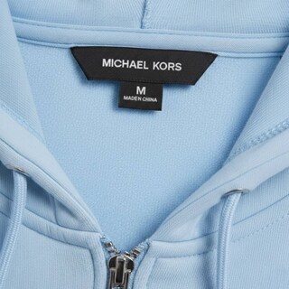 Foto 5 | Foto 5 | Sudadera Michael Kors Hoodie Logo Color Azul De Algodón Cierre Para Hombre Original