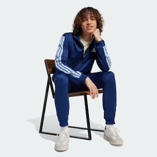 Foto 5 | Foto 5 | Conjunto Deportivo De Felpa Francesa Con Las 3 Franjas Adidas Azul Hombre