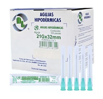 Foto 1 | Foto 1 | Agujas Hipodermicas Calibre 20gx38 Mm