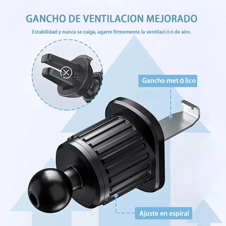 Foto 5 | Foto 5 | Soporte Porta Celular 360 Ventosa 3 en 1 Negro