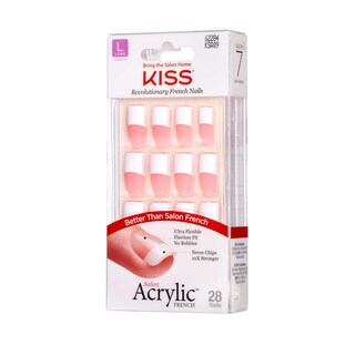 Foto 2 | Foto 2 | Kit Acrílico Francés Kiss Salon Team Player Long (paquete De 2) - Venta Internacional.
