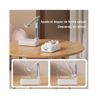 Foto 5 | Foto 5 | Altavoz Portátil Con Soporte Para Teléfono Móvil Blanco