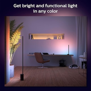 Foto 5 | Foto 5 | Lámpara De Mesa Inteligente Philips Hue Signe Negro - Blanco Y Color - Venta Internacional.
