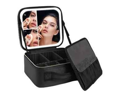 Foto 1 | Foto 1 | Maletin Estuche De Maquillaje Con Espejo Y Luz Led 3 Modos