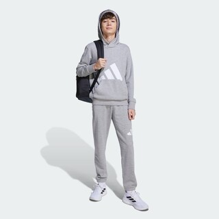Foto 5 | Foto 5 | Sudadera Con Gorro Essentials Niños Adidas Gris Niños