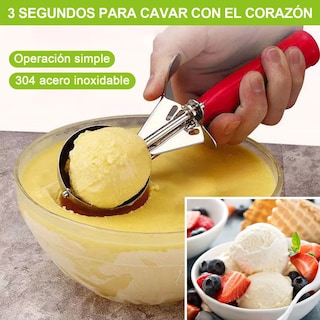 Foto 5 | Foto 5 | Juego 3 Cucharas Resortes Scoop P/ Helado Profesional Acero