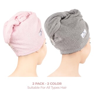 Foto 2 | Foto 2 | Toalla De Pelo American Soft Linen 100% Algodón Paquete De 2 - Venta Internacional.