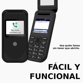 Foto 3 | Foto 3 | Celular Logic F6 Flip 2g Liberado Botones Grandes Linterna Radio Fm Inalámbrica Básico Adulto Mayor Estudiante