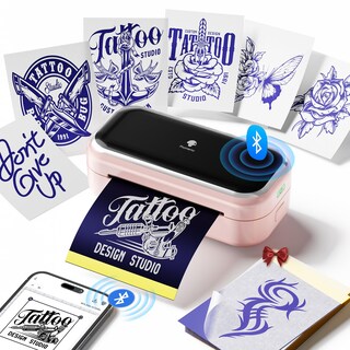 Foto 1 | Foto 1 | Impresora De Plantillas Para Tatuajes Phomemo Tp31 Mini Con 30 Hojas De Transferencia - Venta Internacional.