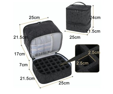 Foto 3 | Foto 3 | Estuche Organizador Esmaltes Impermeable Bolsas De Maquilla