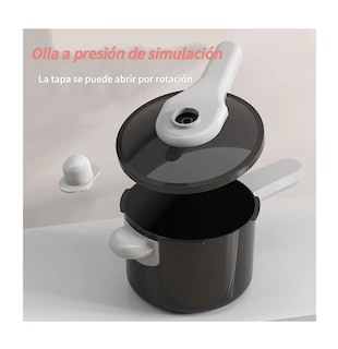 Foto 4 | Foto 4 | Juguete De Cocina Para Niños Kits De Utensilios Comida Rosa Con Negro