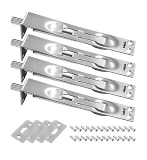 Foto 1 | Foto 1 | 4 Pzs Pasador Deslizante De Embutir Cerradura Oculta Color Plata