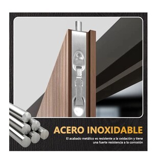 Foto 3 | Foto 3 | 4 Pzs Pasador Deslizante De Embutir Cerradura Oculta Color Plata