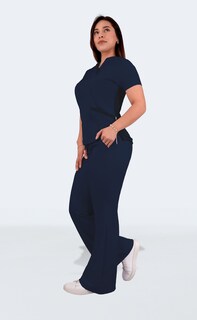 Foto 5 | Foto 5 | Uniforme Quirúrgico Dama Antifluido Semi Campana Sea Brazil