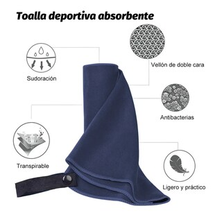 Foto 4 | Foto 4 | Toalla Baño Lab.g Camping De Microfibra De Secado Rápido Azul Marino