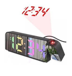 Foto 1 | Foto 1 | Reloj Despertador De Proyección De Escritorio Led Colorido