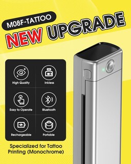 Foto 2 | Foto 2 | Impresora De Plantillas De Tatuajes Phomemo M08f Bluetooth Silver - Venta Internacional.