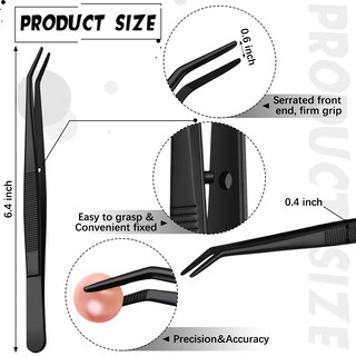 Foto 3 | Foto 3 | Pinzas Honoson De Acero Inoxidable Con Punta Serrada Curva X10 - Venta Internacional.