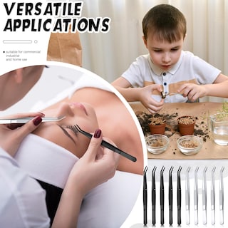 Foto 5 | Foto 5 | Pinzas Honoson De Acero Inoxidable Con Punta Serrada Curva X10 - Venta Internacional.