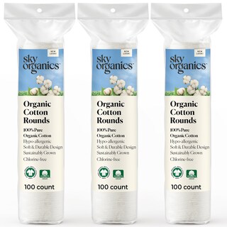Foto 1 | Foto 1 | Cotton Rounds Sky Organics Organic 300 Quilates Para Piel Sensible - Venta Internacional.