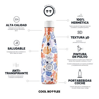 Foto 3 | Foto 3 | Botella Para Agua Cool Bottles Xclusive! Underwater Fun 500 Ml