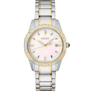 Foto 1 | Foto 1 | Reloj Seiko Diamonds Tt Quartz Mop Diamonds Con Esfera De Cristal De Zafiro - Venta Internacional.