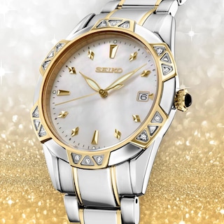 Foto 4 | Foto 4 | Reloj Seiko Diamonds Tt Quartz Mop Diamonds Con Esfera De Cristal De Zafiro - Venta Internacional.