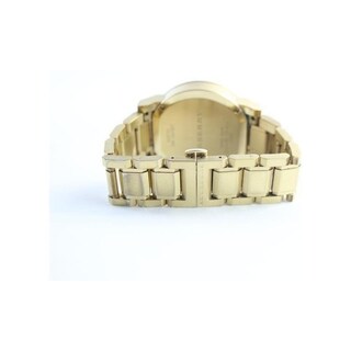 Foto 4 | Foto 4 | Reloj Burberry Mujer Classic Bu9753 Caja Redonda 34mm Diámetro Acero Inoxidable Cierre Desplegable Movimiento Cuarzo Dial Dorado