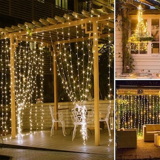 Foto 4 | Foto 4 | Cortinas Serie Luces Belug 300 Led Usb 8 Modos 3x3m Amarillo