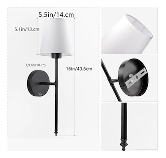 Foto 3 | Foto 3 | Moderno Decorativo Lampara 2pcs Negras
