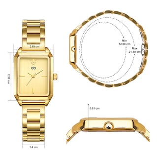Foto 3 | Foto 3 | Reloj Mujer Elegante Cuarzo De Acero Inoxidable Resistente Al Agua Eo Safe Imports Esi-21480 Dorado