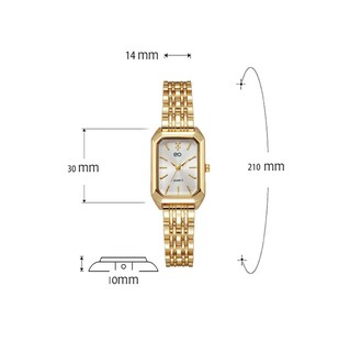 Foto 3 | Foto 3 | Reloj De Mujer Impermeable Cuarzo Moda Eo Safe Imports Esi-21478 Dorado