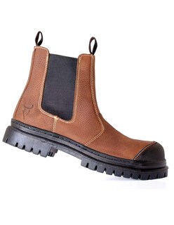 Foto 1 | Foto 1 | Bota Daraimar Chelsea Tactica Seguridad Industrial Trabajo Casquillo Naranja